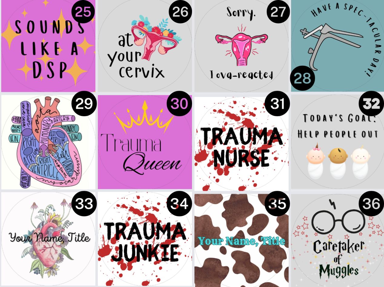 Personalized Badge Reel and Topper