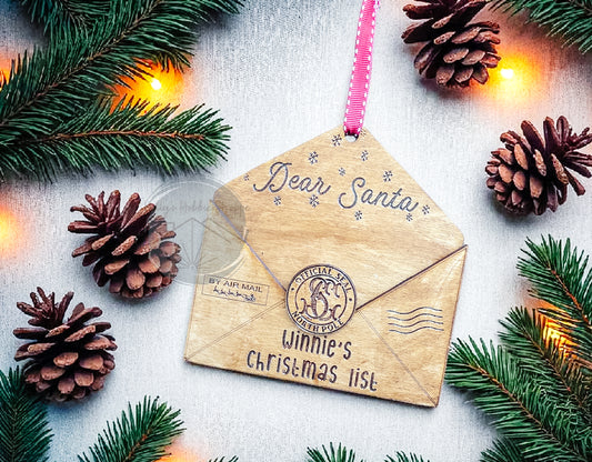 Dear Santa Letter Ornament