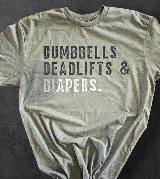 Dumbbell Dad Tee