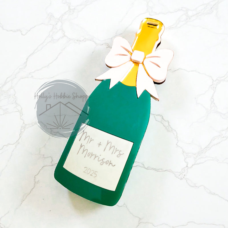 Champagne Bottle Celebration Ornament