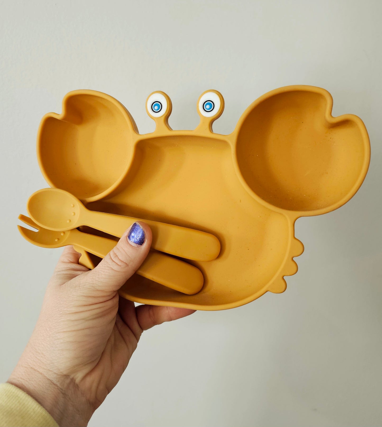 Customized Suction Crab Plate Set