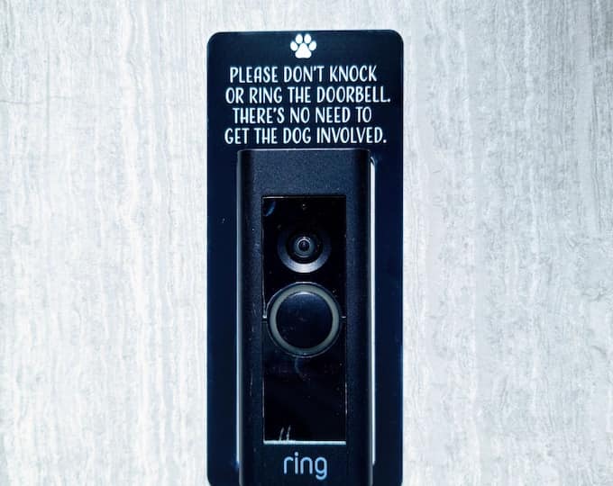 Custom Doorbell Sign