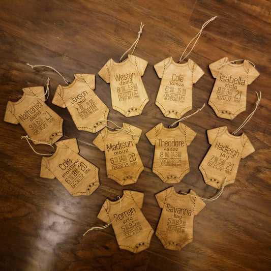 Personalized Baby Birth Ornament