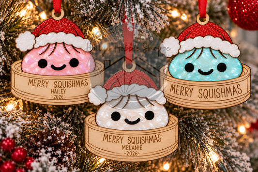 Merry Squishmas Dumpling Ornament