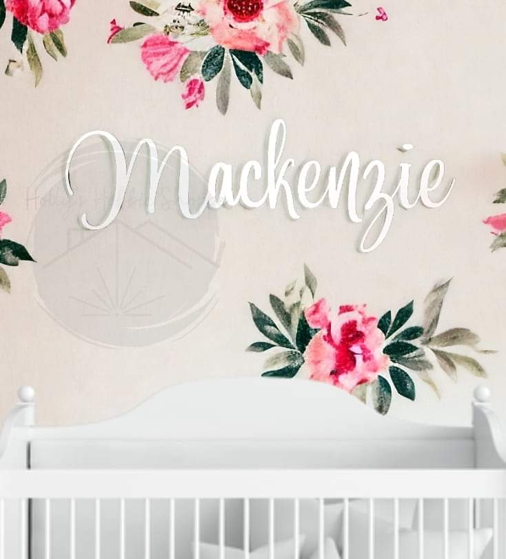 Stacked Name Nursery Sign