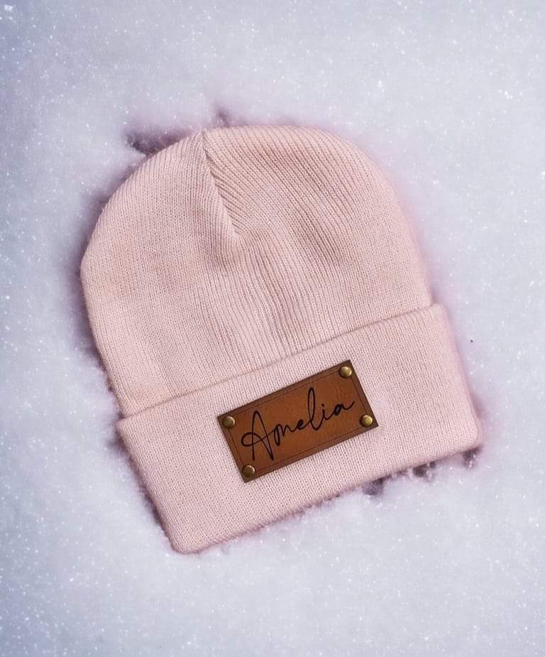 Beanie with Personalized Patch