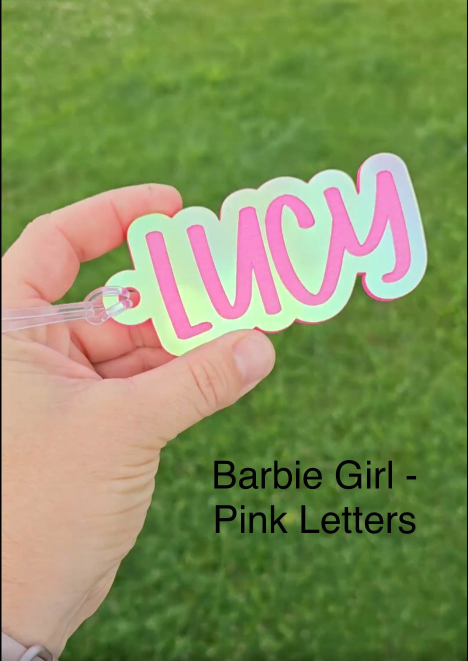 Acrylic Bag Tags or Locker Magnets | Fancy