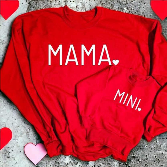 Mama and Mini/Mama’s Boy Cozy Crew | Hearts