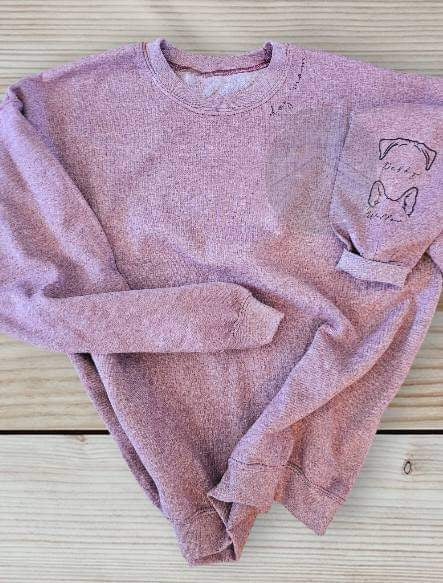 Heart on the Sleeve Cozy Crew| Dog Mom