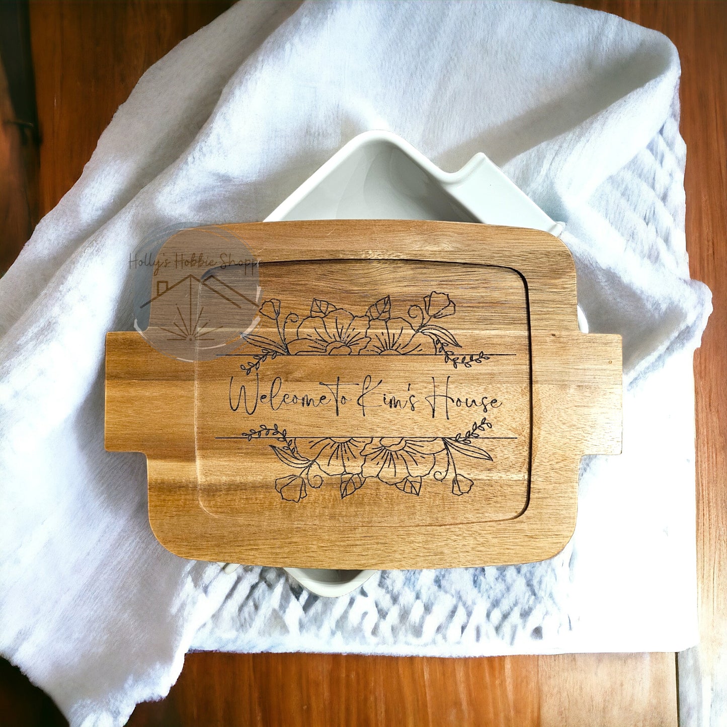 Casserole Dish with Engraved Lid