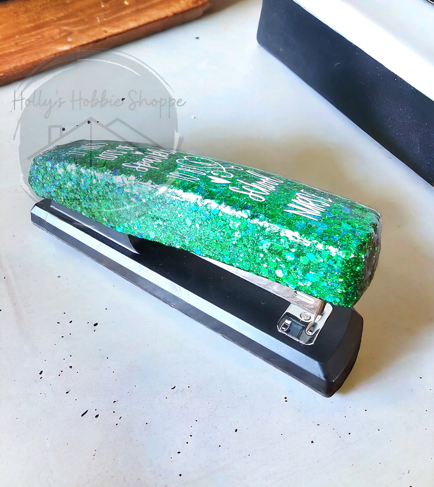 Glittered Stapler