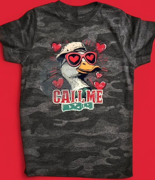 Call Me Valentine Camo Tee