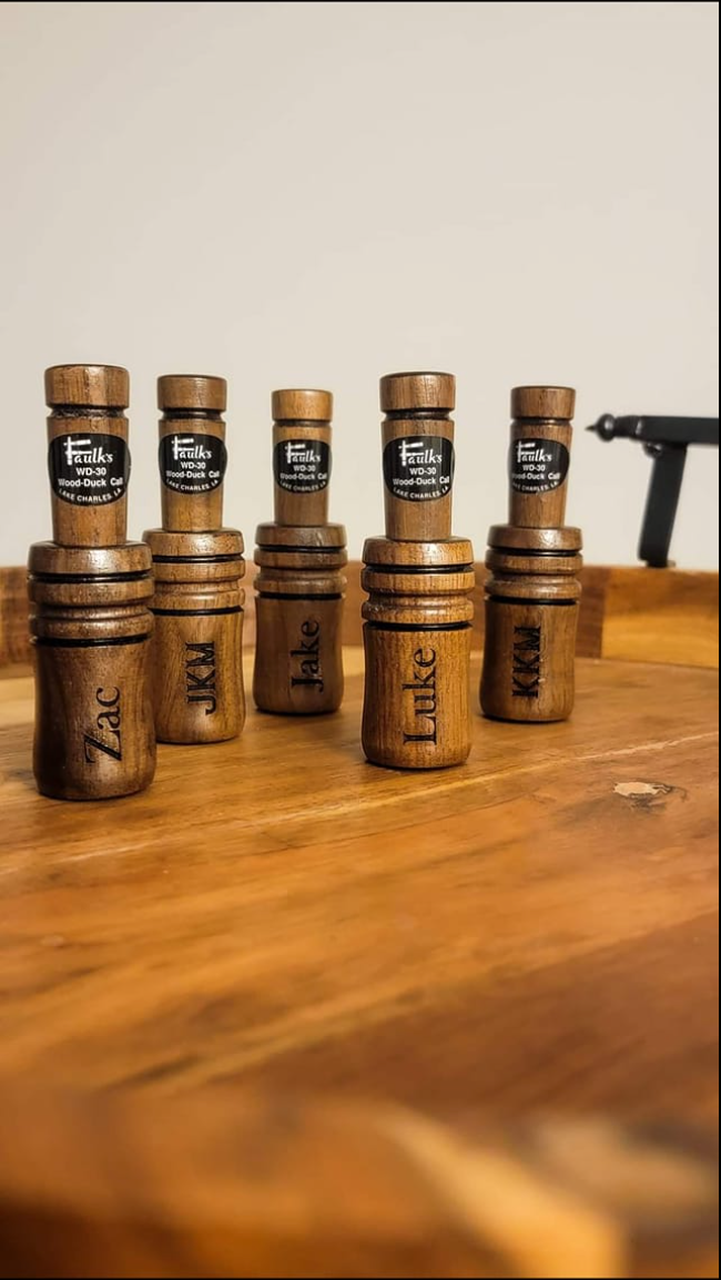 Engraved Wooden Duck Calls