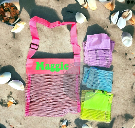 Personalized Mesh Seashell Bag