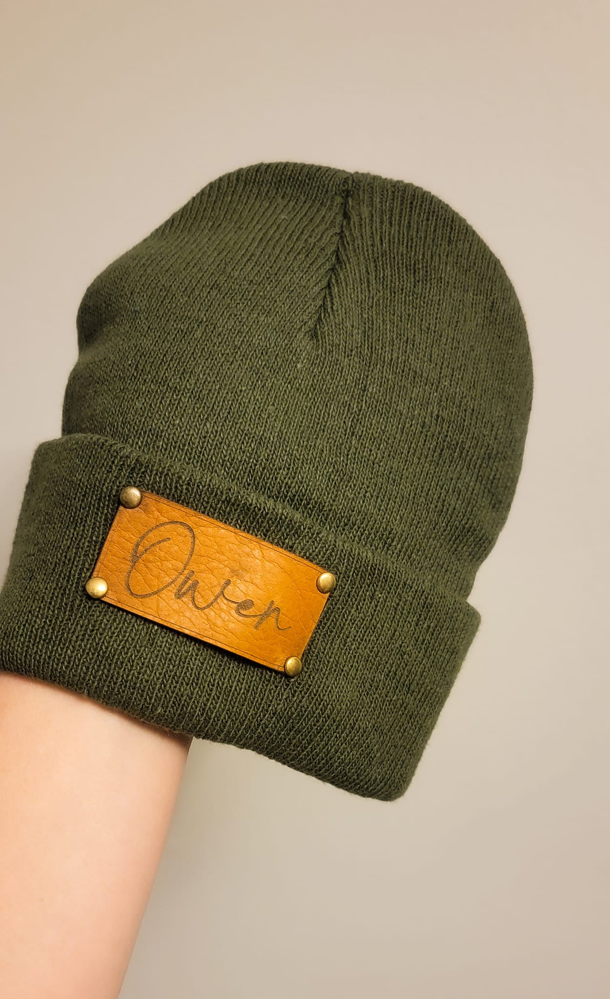 Beanie with Personalized Patch