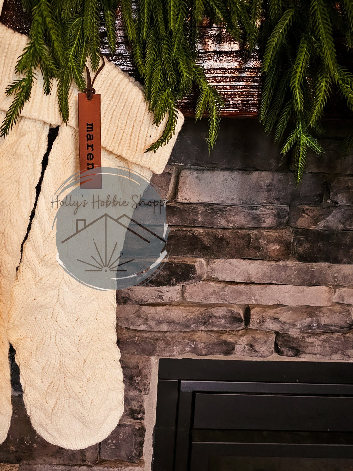 Farmhouse Style Stocking Tag