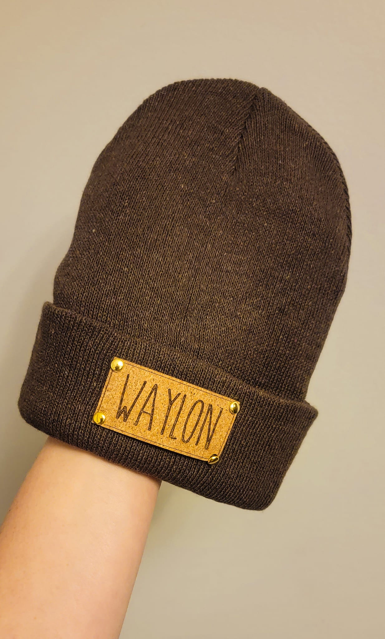 Beanie with Personalized Patch