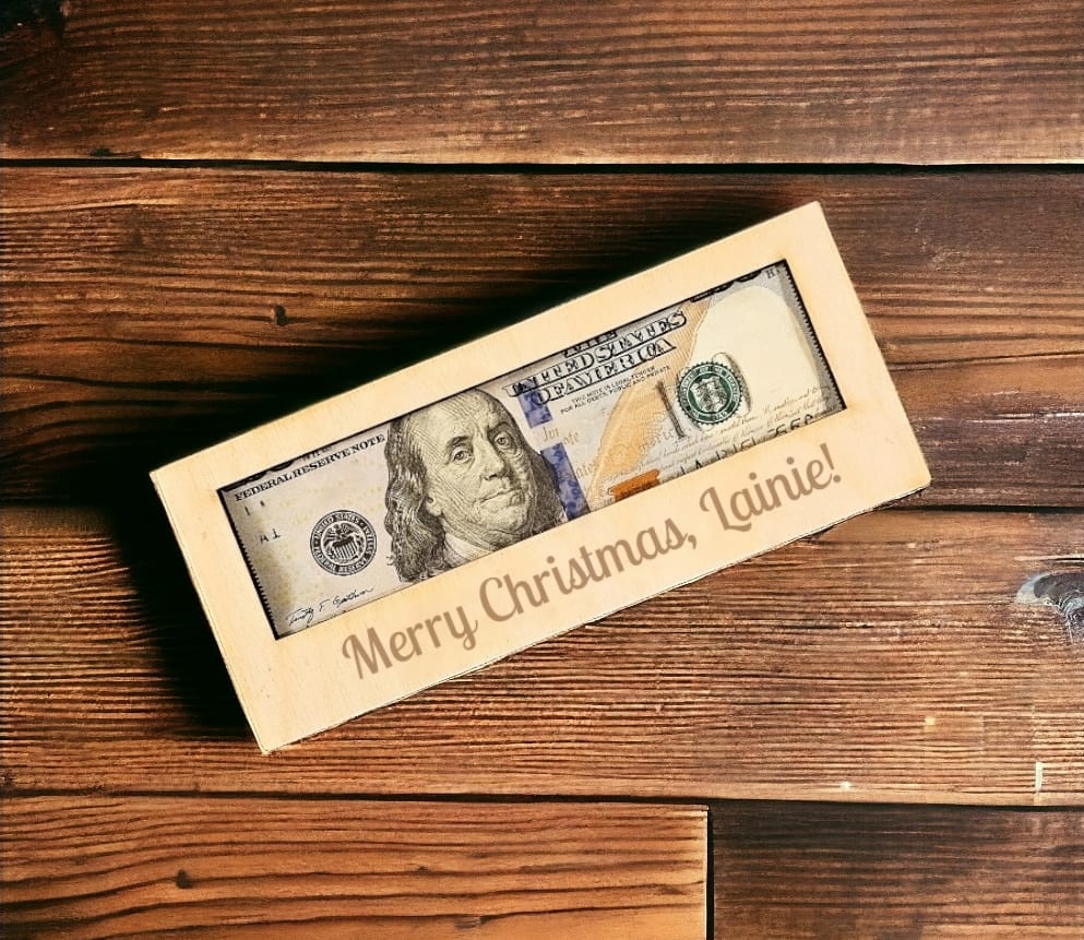 Engraved Money Gift Box