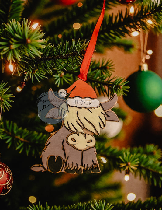 Highland Cow Ornament