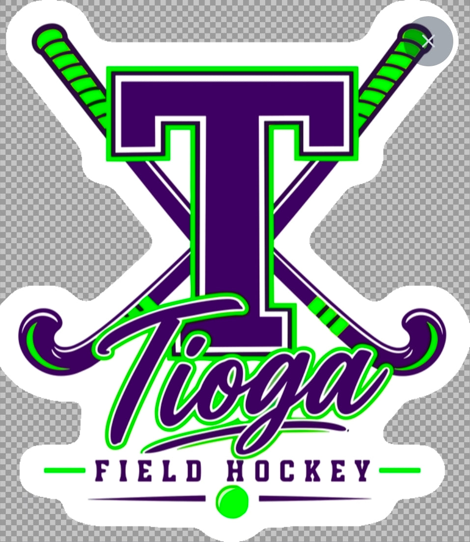 New! Tioga Field Hockey Car Decal